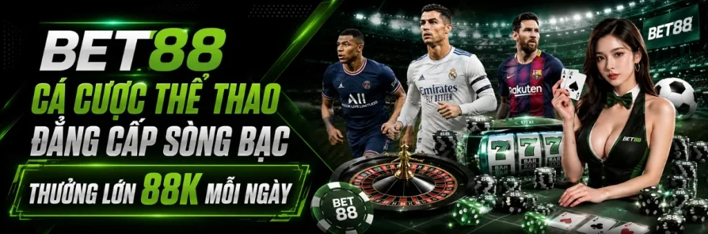 Bet88 - Banner chính thức của nhà cái thể thao bet88