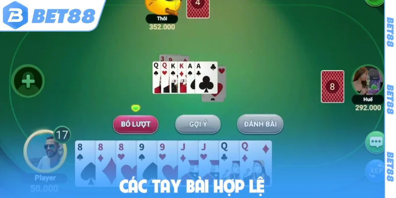 Các tay bài hợp lệ