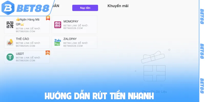 Hướng dẫn rút tiền nhanh